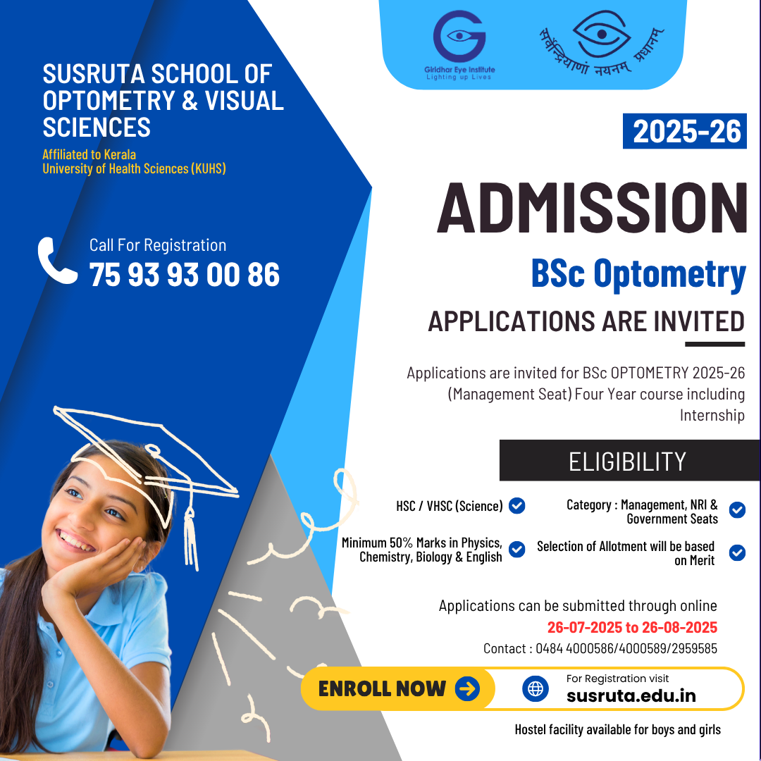 BSc Optomtery Course - Susruta School of Optometry